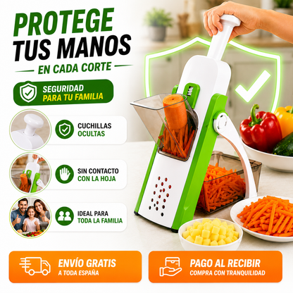 🥇 CortaChef Pro 4 en 1™ - Cortes Perfectos sin Riesgo para tus Manos