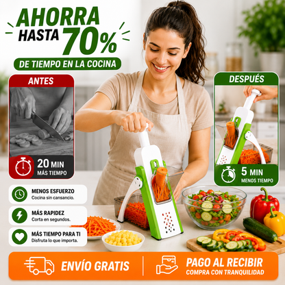 🥇 CortaChef Pro 4 en 1™ - Cortes Perfectos sin Riesgo para tus Manos