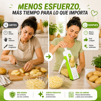 🥇 CortaChef Pro 4 en 1™ - Cortes Perfectos sin Riesgo para tus Manos