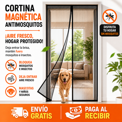 Cortina Magnética Antimosquitos™ | Aire Fresco Sin Mosquitos Este Verano