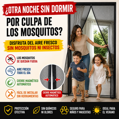 Cortina Magnética Antimosquitos™ | Aire Fresco Sin Mosquitos Este Verano