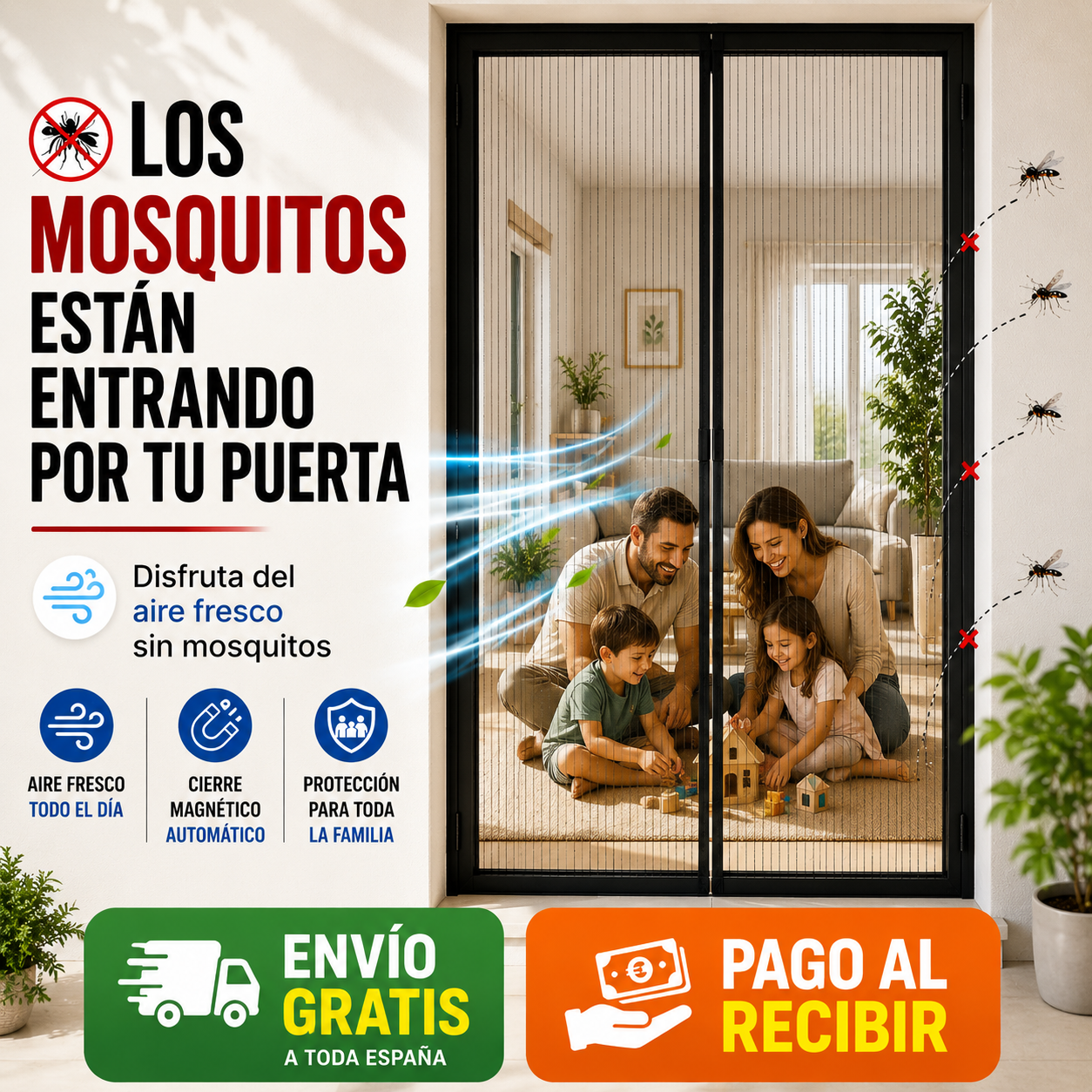 Cortina Magnética Antimosquitos™ | Aire Fresco Sin Mosquitos Este Verano