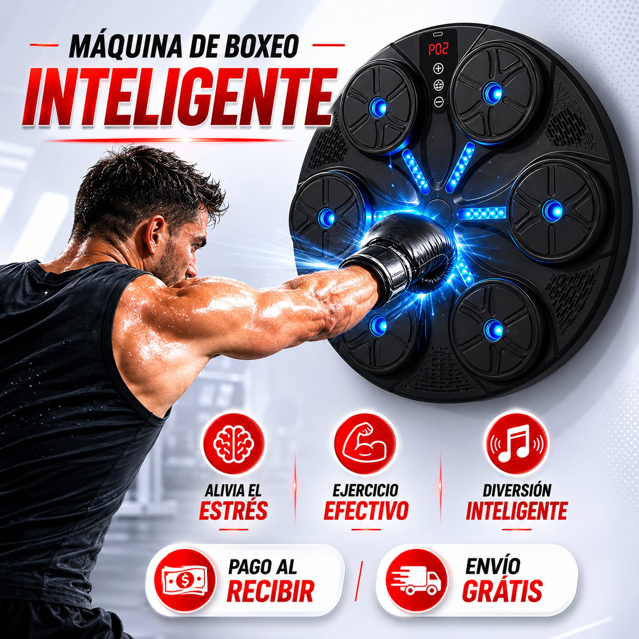 🥊 Máquina de Boxeo Inteligente™ | Libera Estrés y Entrena Como un Profesional