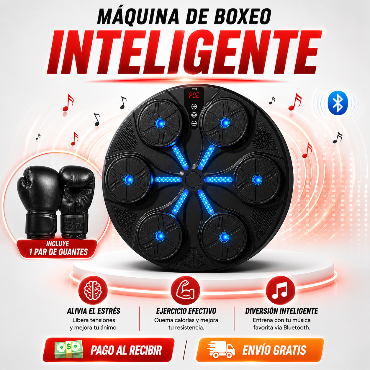 🥊 Máquina de Boxeo Inteligente™ | Libera Estrés y Entrena Como un Profesional