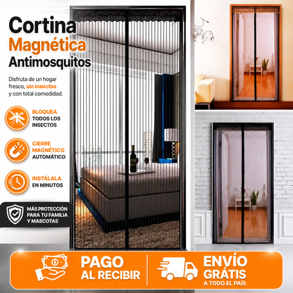 Cortina Magnética Antimosquitos™ | Mantén los Insectos Fuera Sin Cerrar la Puerta 🚪✨