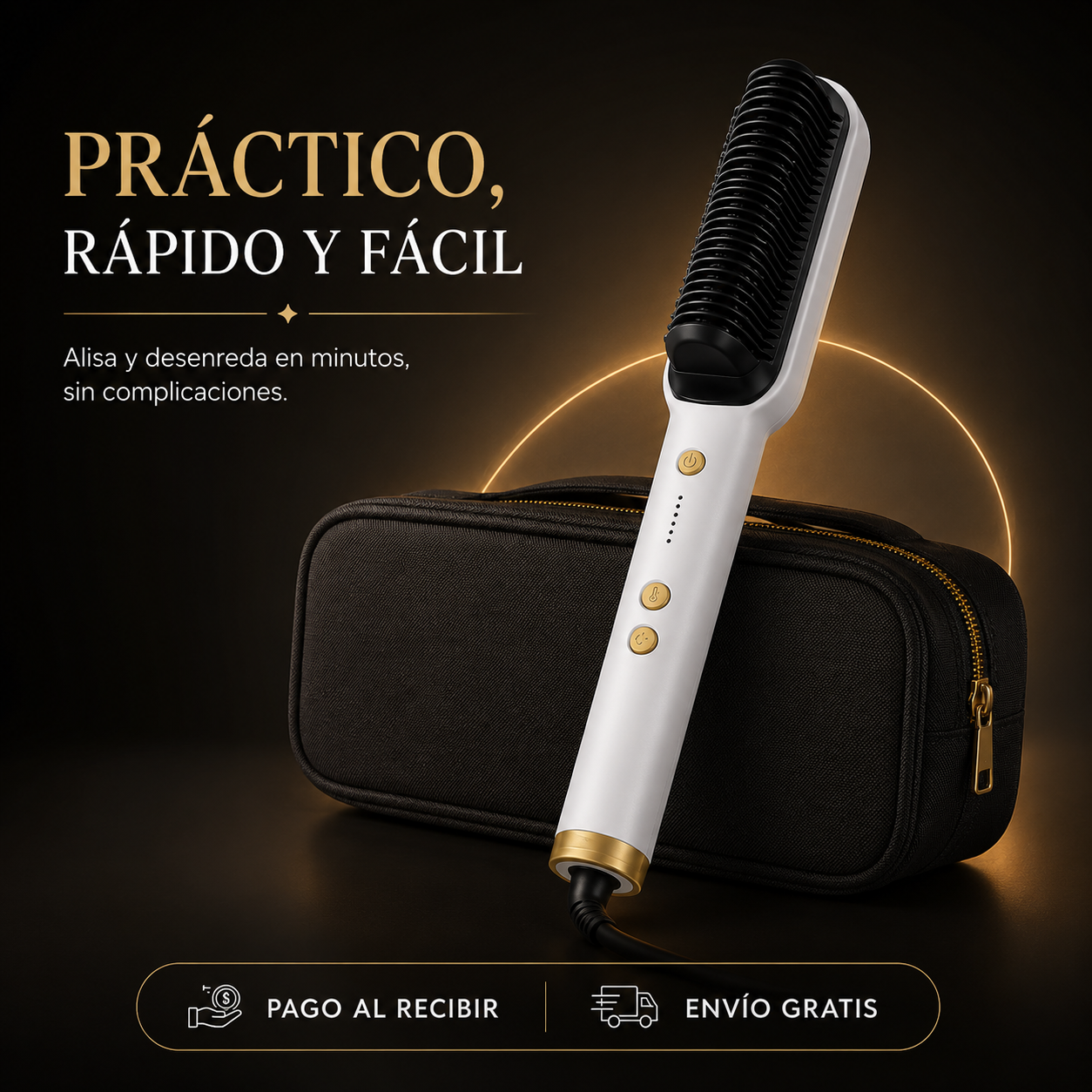 ✨ LisoPerfect Pro™ - Cepillo Alisadora - Cabello Liso y sin Frizz en Minutos