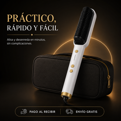 ✨ LisoPerfect Pro™ - Cepillo Alisadora - Cabello Liso y sin Frizz en Minutos
