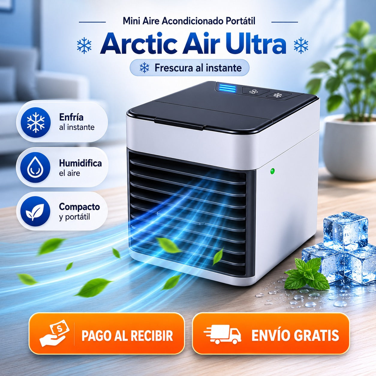 ❄️ Mini Aire Acondicionado Portátil™ Enfría + Humidifica + Purifica