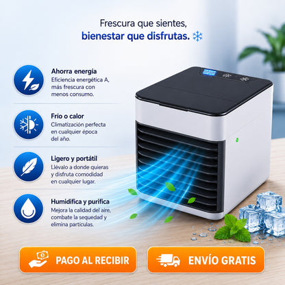 ❄️ Mini Aire Acondicionado Portátil™ Enfría + Humidifica + Purifica