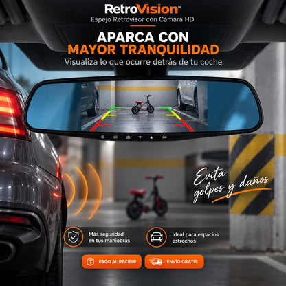 RetroVision™ – El Retrovisor que Elimina los Puntos Ciegos