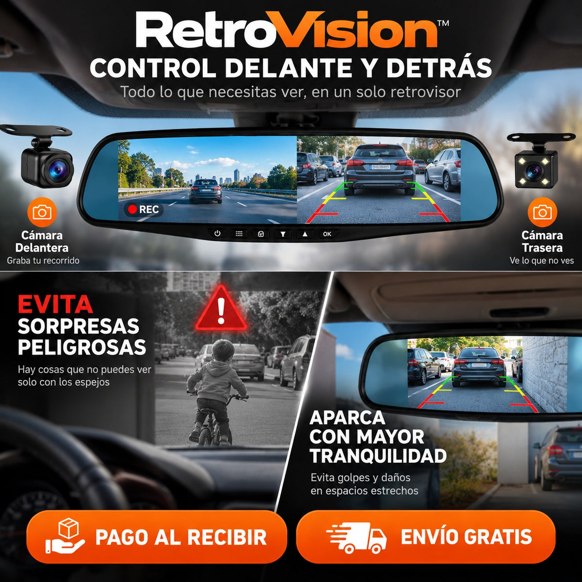 RetroVision™ – El Retrovisor que Elimina los Puntos Ciegos