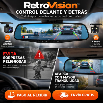 RetroVision™ – El Retrovisor que Elimina los Puntos Ciegos
