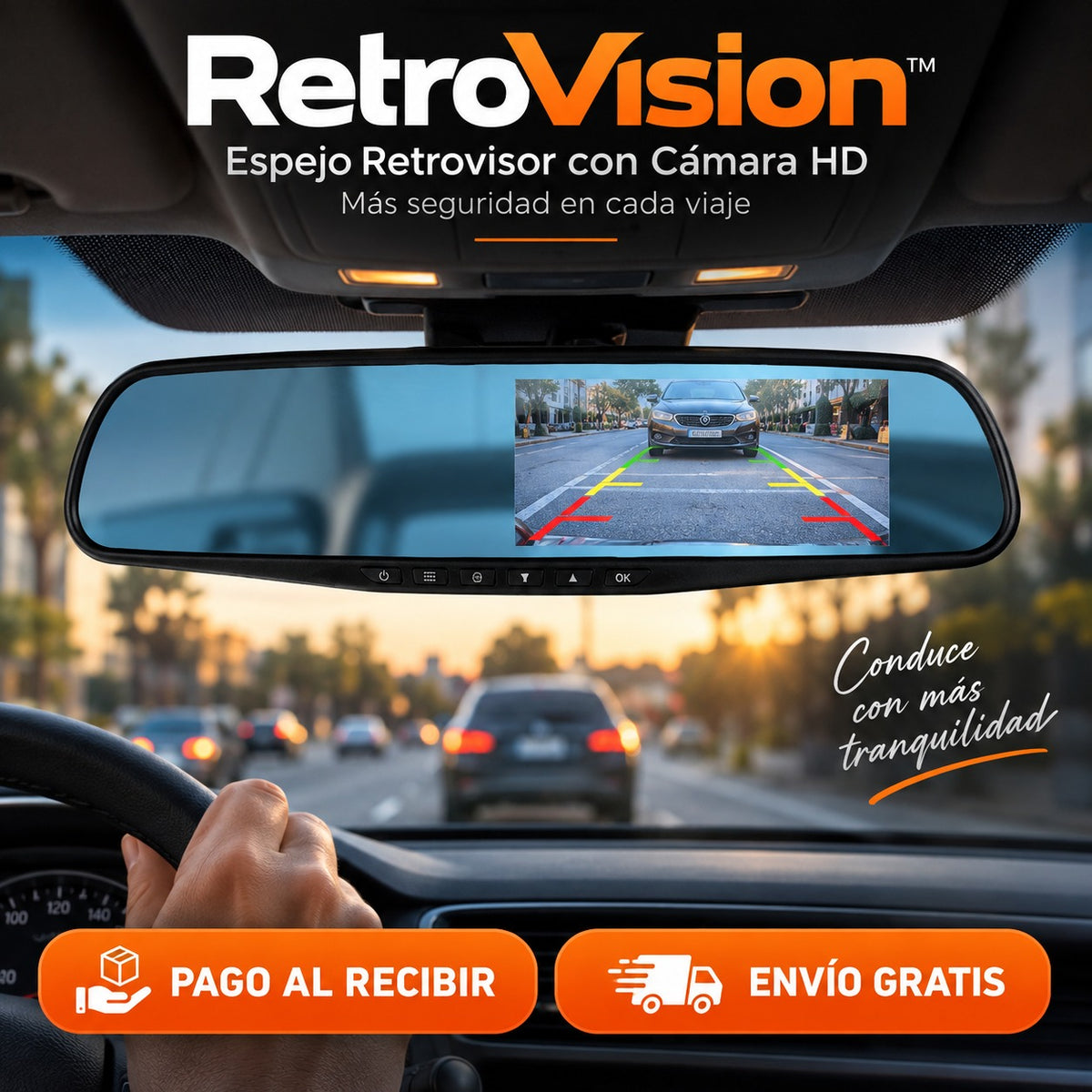 RetroVision™ – El Retrovisor que Elimina los Puntos Ciegos