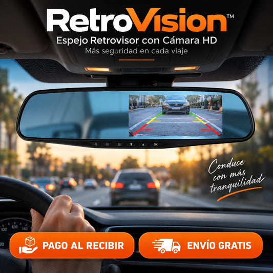 RetroVision™ – El Retrovisor que Elimina los Puntos Ciegos
