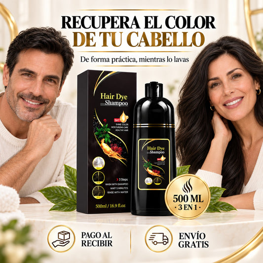 BlackRevive™ – Champú Colorante 3 en 1 (500 ml)