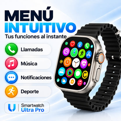 Smartwatch Ultra Pro™ – Tecnología y Estilo en tu Muñeca – 2 Correas Incluidas