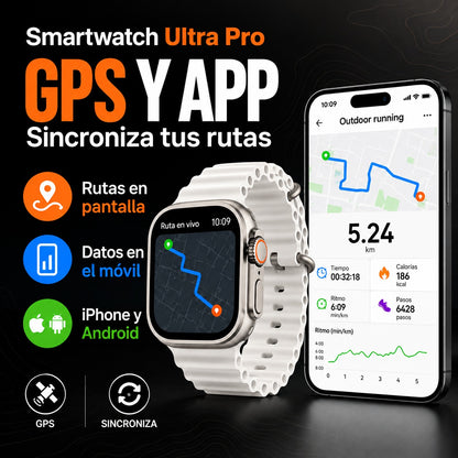 Smartwatch Ultra Pro™ – Tecnología y Estilo en tu Muñeca – 2 Correas Incluidas