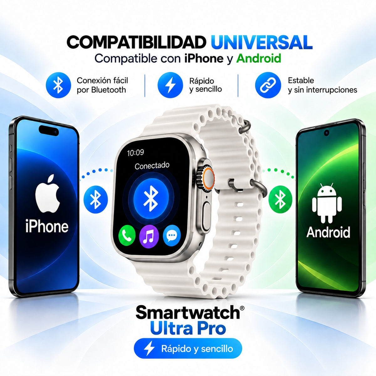 Smartwatch Ultra Pro™ – Tecnología y Estilo en tu Muñeca – 2 Correas Incluidas