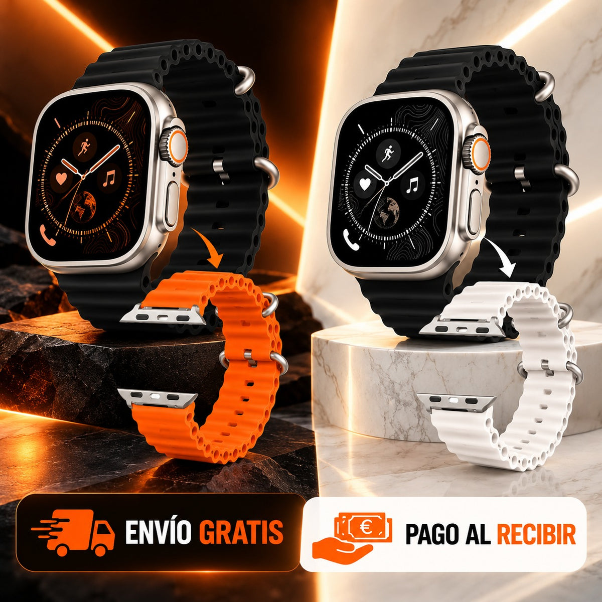 Smartwatch Ultra Pro™ – Tecnología y Estilo en tu Muñeca – 2 Correas Incluidas