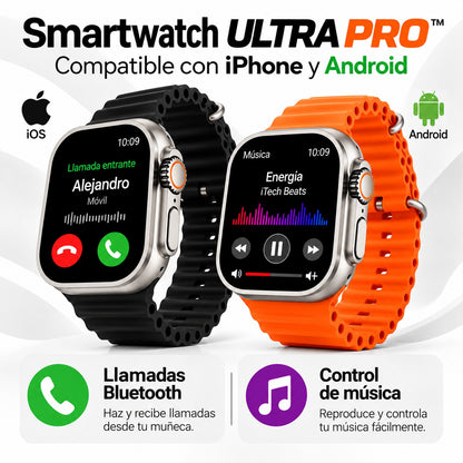Smartwatch Ultra Pro™ – Tecnología y Estilo en tu Muñeca – 2 Correas Incluidas