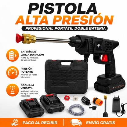 Pistola Alta Presión Profesional™ | Limpia en Minutos lo que Antes Tomaba Horas ✅