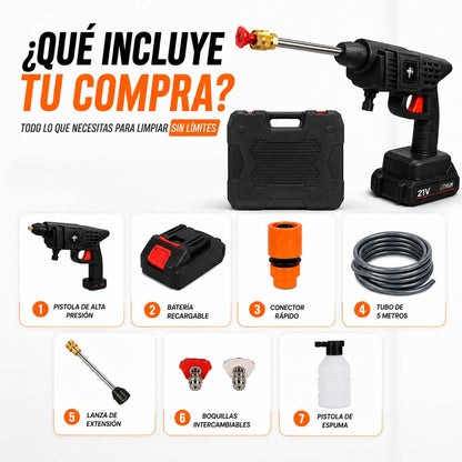 Pistola Alta Presión Profesional™ | Limpia en Minutos lo que Antes Tomaba Horas ✅