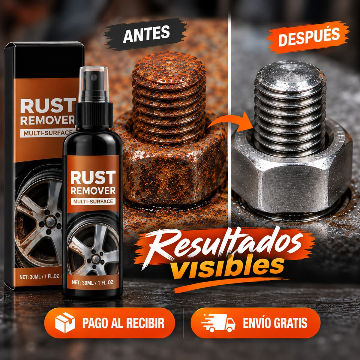 Rust Remover™ – Spray Restaurador Antióxido
