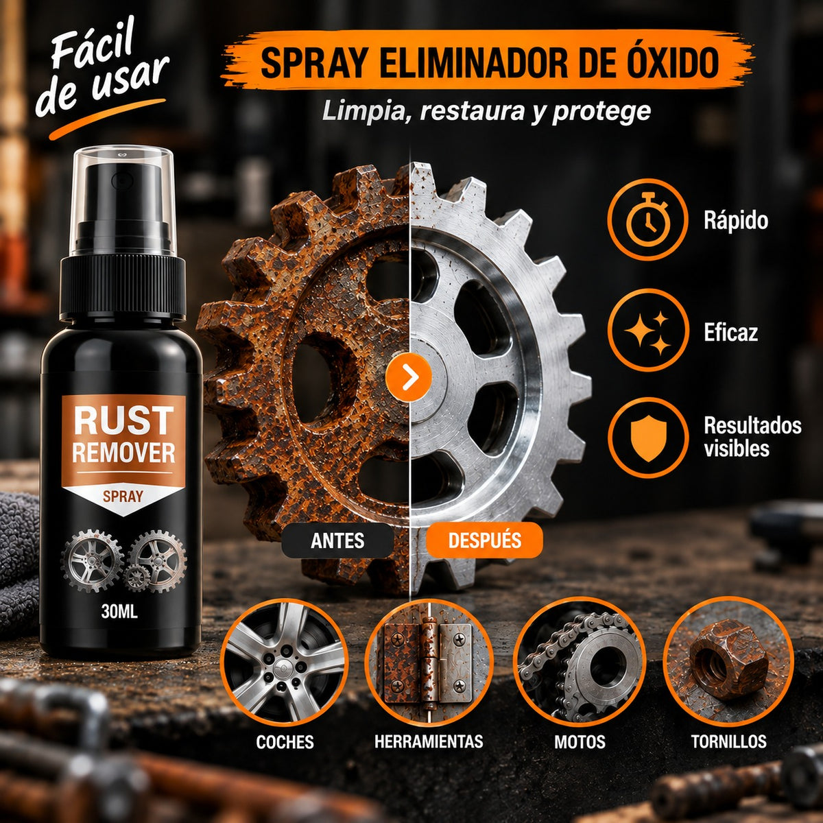 Rust Remover™ – Spray Restaurador Antióxido