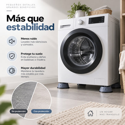 Kit Antivibración para Lavadora | Adiós a Ruidos y Movimientos