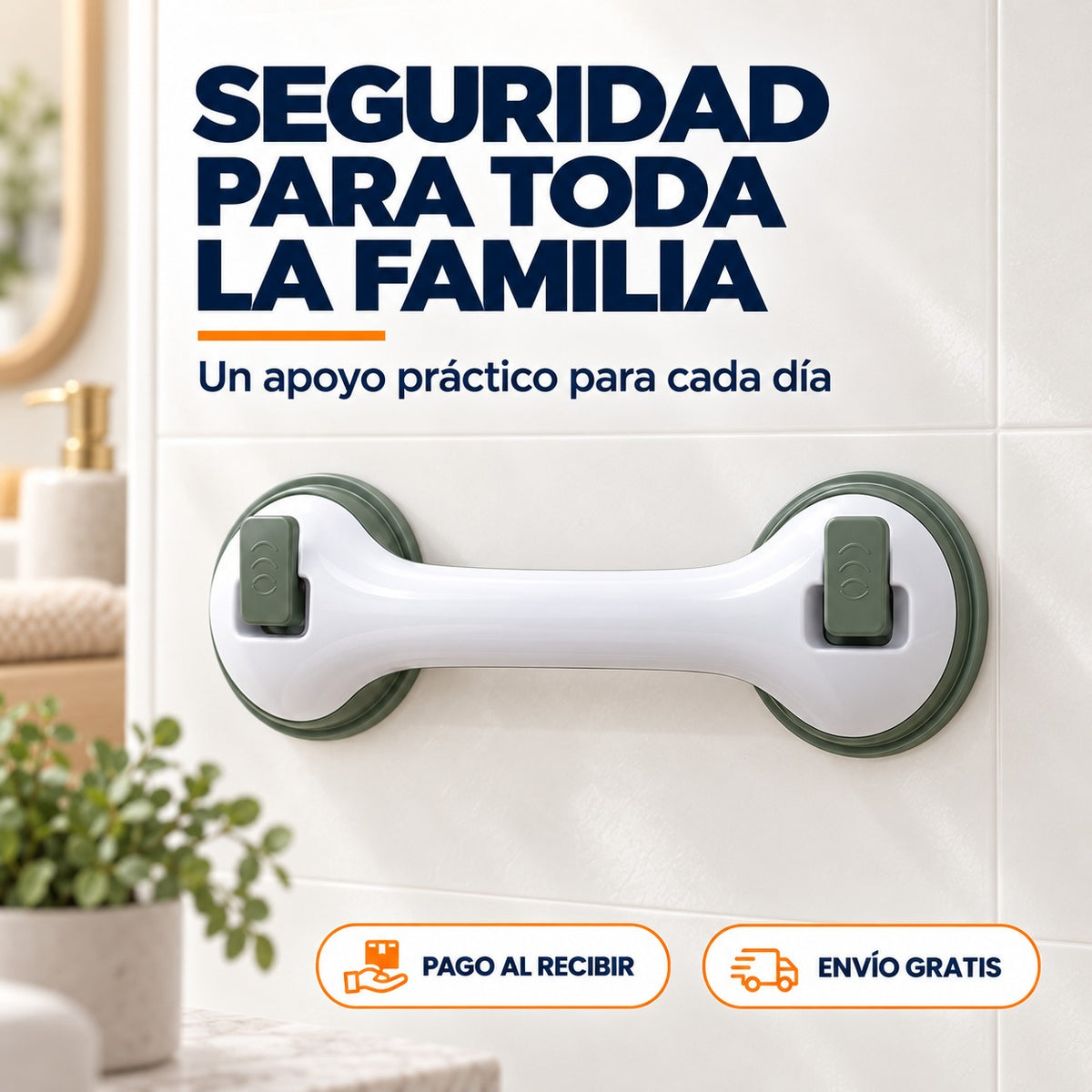 Agarradera de Seguridad con Ventosa - SafeGrip™