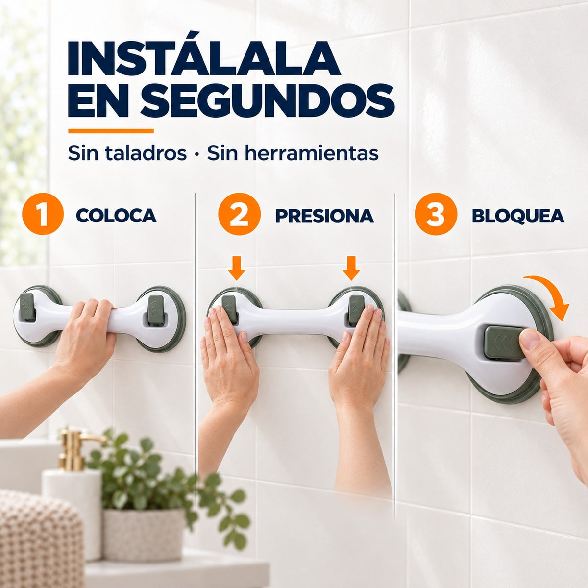 Agarradera de Seguridad con Ventosa - SafeGrip™